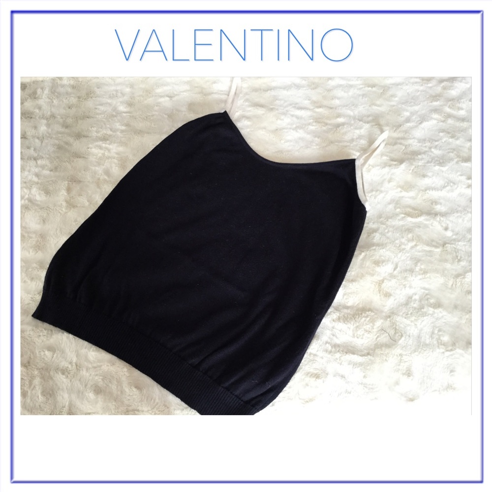 Valentino Knit Navy Tank